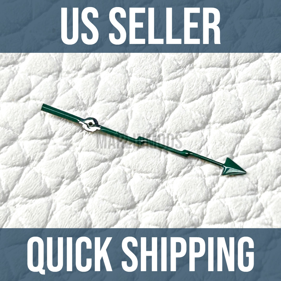 Lightning Green Silver Milgauss Style Watch Second Hand Mod for NH35 NH36 7S26