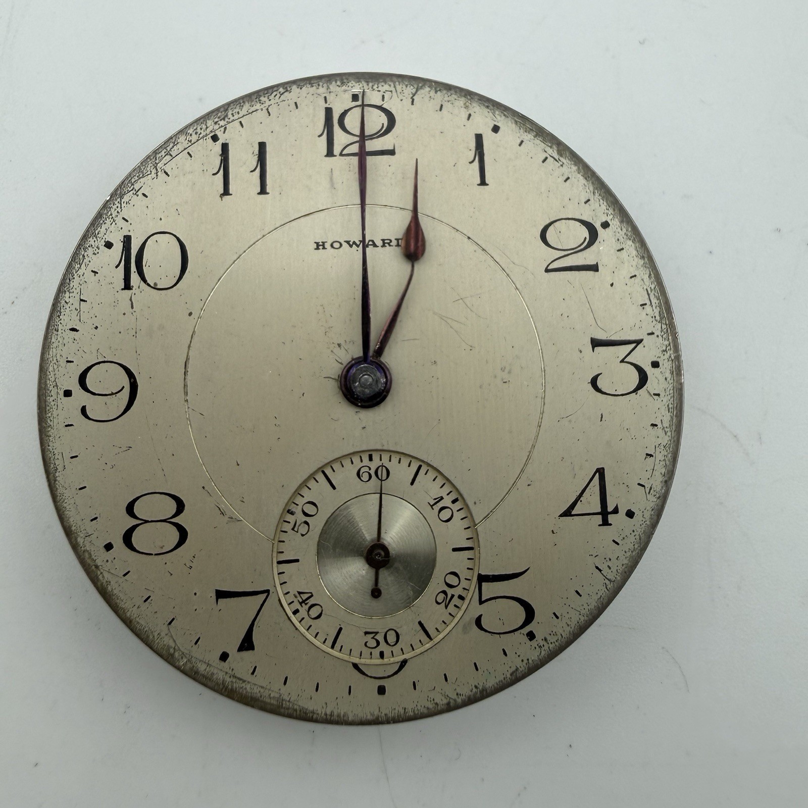 1912 E. Howard Watch Co. Series 7 12S 17 Jewels Open Face Pocket Watch Movement