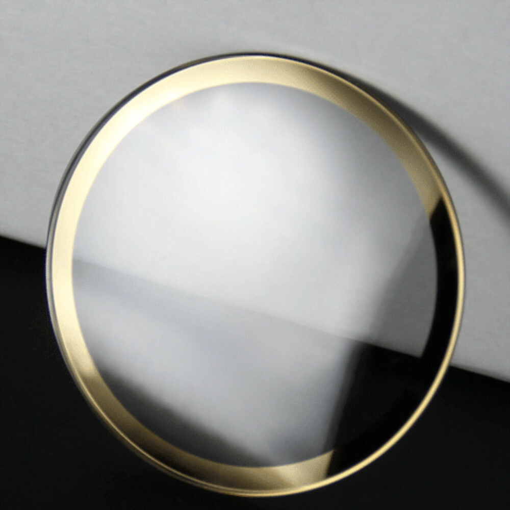Watch Glass Crystal For RADO 37.9mm / 27.8mm Black / Silver / Gold Edge