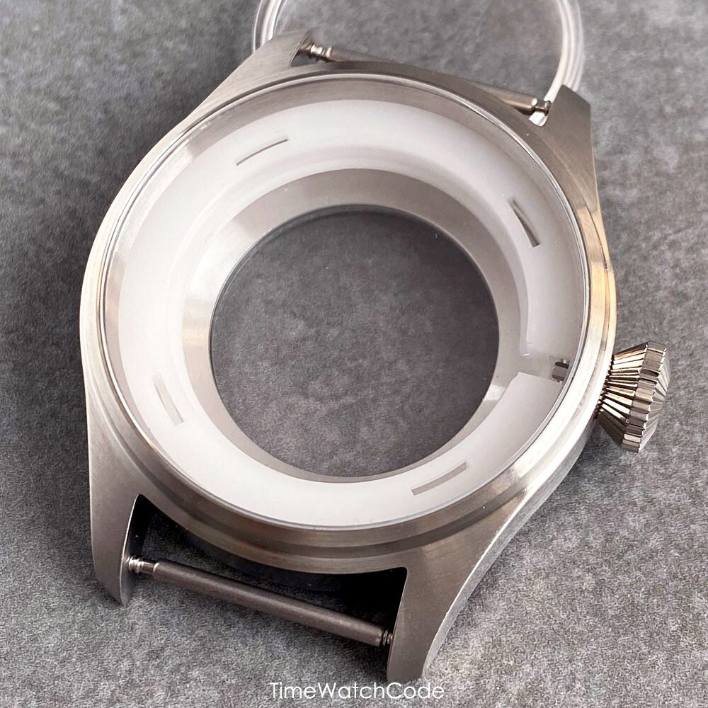 NH35 Pilot Watch Case 43mm for NH36 NH38 PT5000 ETA2824 Sapphire 200M Waterproof