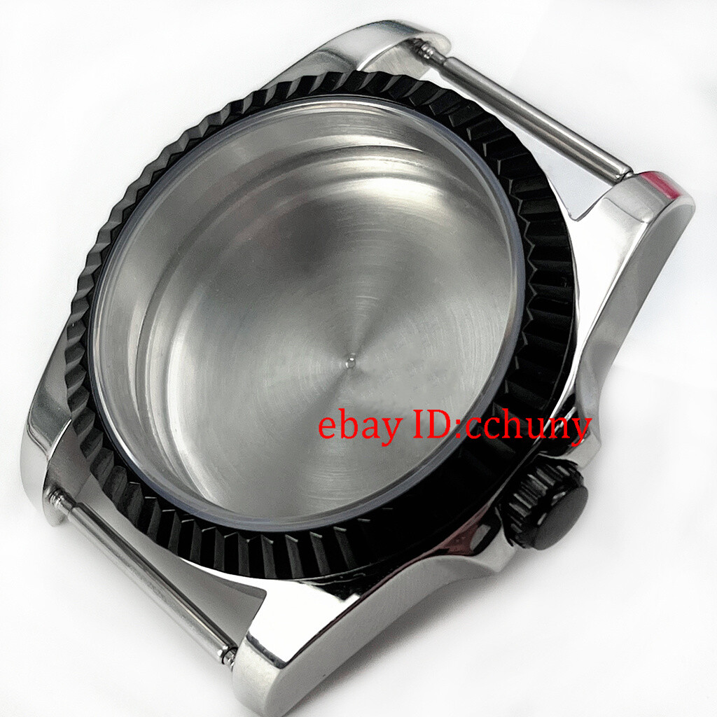 36mm black/gold/rose gold/silver watch case sapphire fit NH35 ETA2824 PT5000