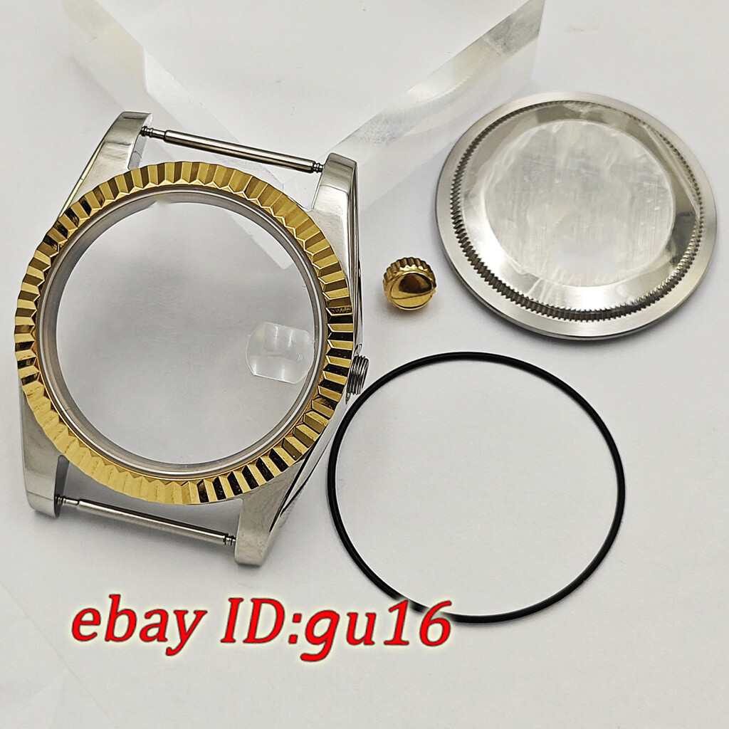 36mm 39mm watch case gold silver fit NH35 NH36 Miyota 8215 ETA 2824/2836 DG2813