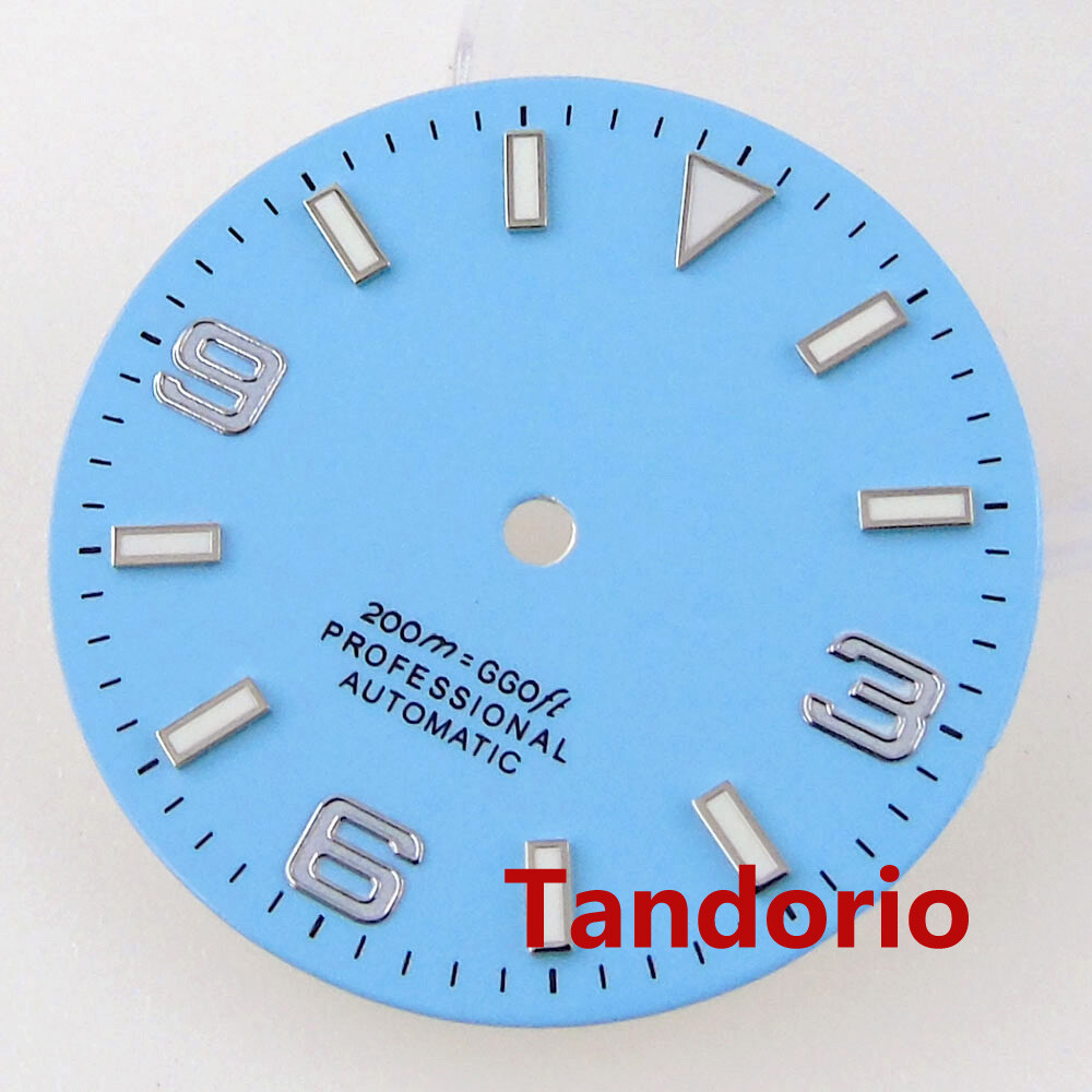 Bliger 29mm Watch Dial Face Fit NH35 NH36 Miyota 8215 ETA 2824 PT5000 Lume Index