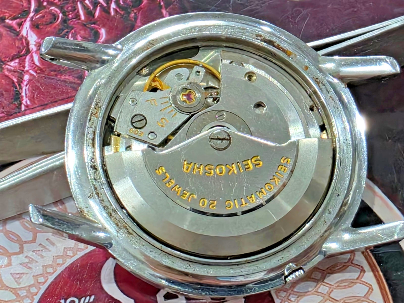 Vintage Seiko Seikosha 603 automatic movement for Parts Repair Watchmaker.