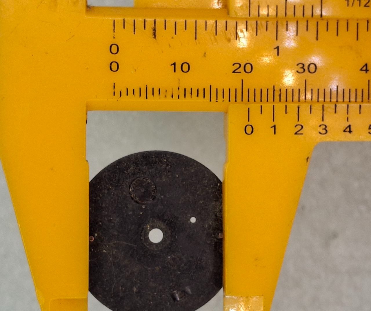 Dial for vintage wristwatch SVET. Made in the USSR.