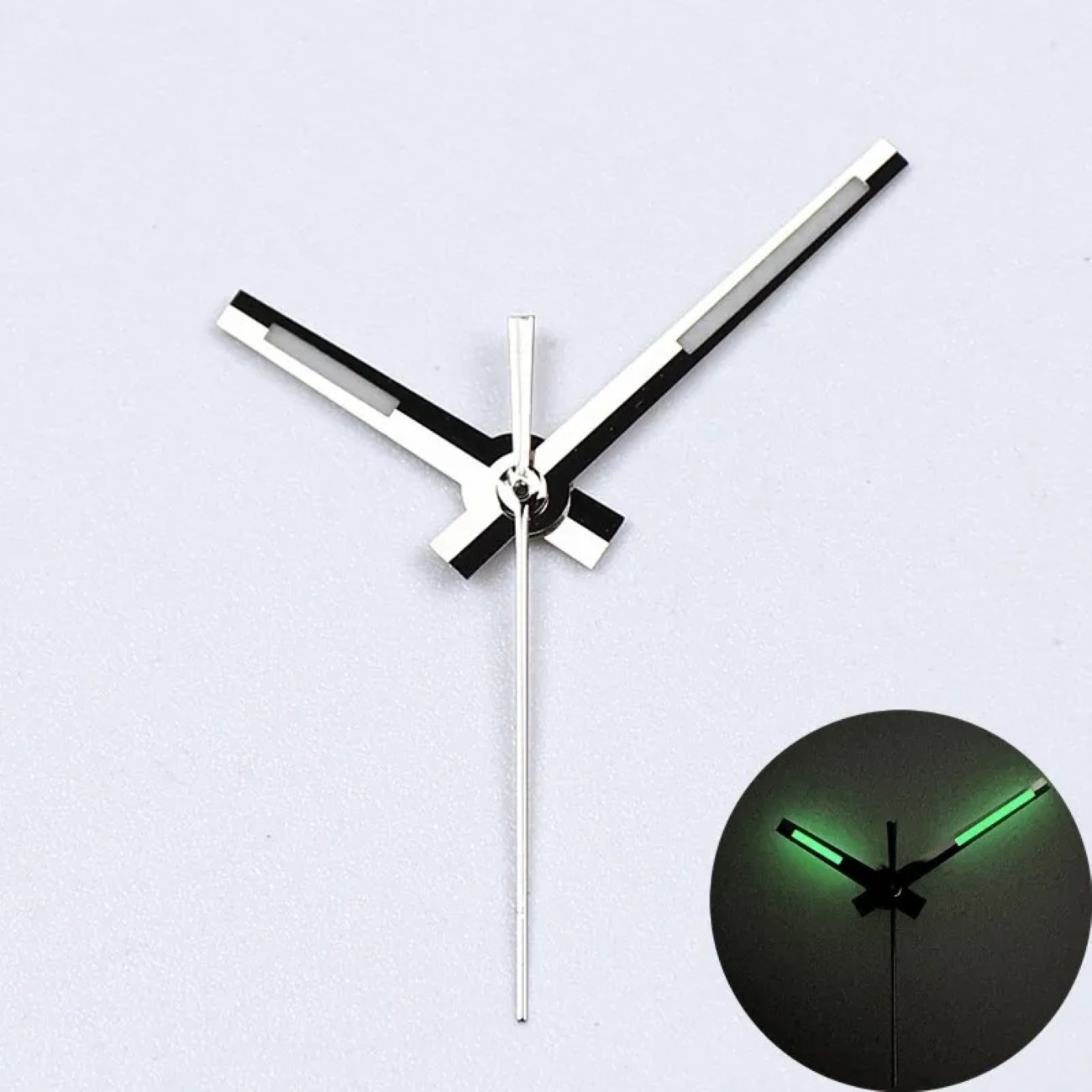 Polished Watch Hands C3 Bgw9 Green Blue Luminous For Nh35 Nh36 NH34 Movement