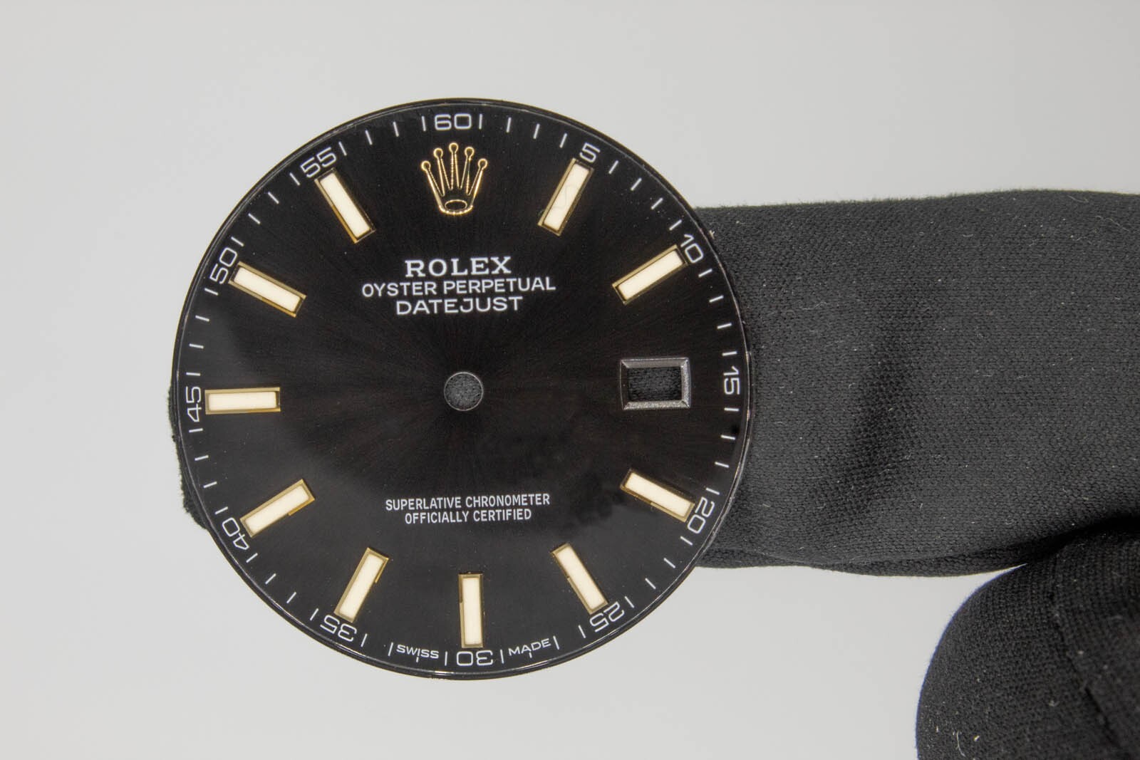 Rolex Datejust 41mm Black Stick Two Tone Dial Model 126333 EXTREMELY RARE