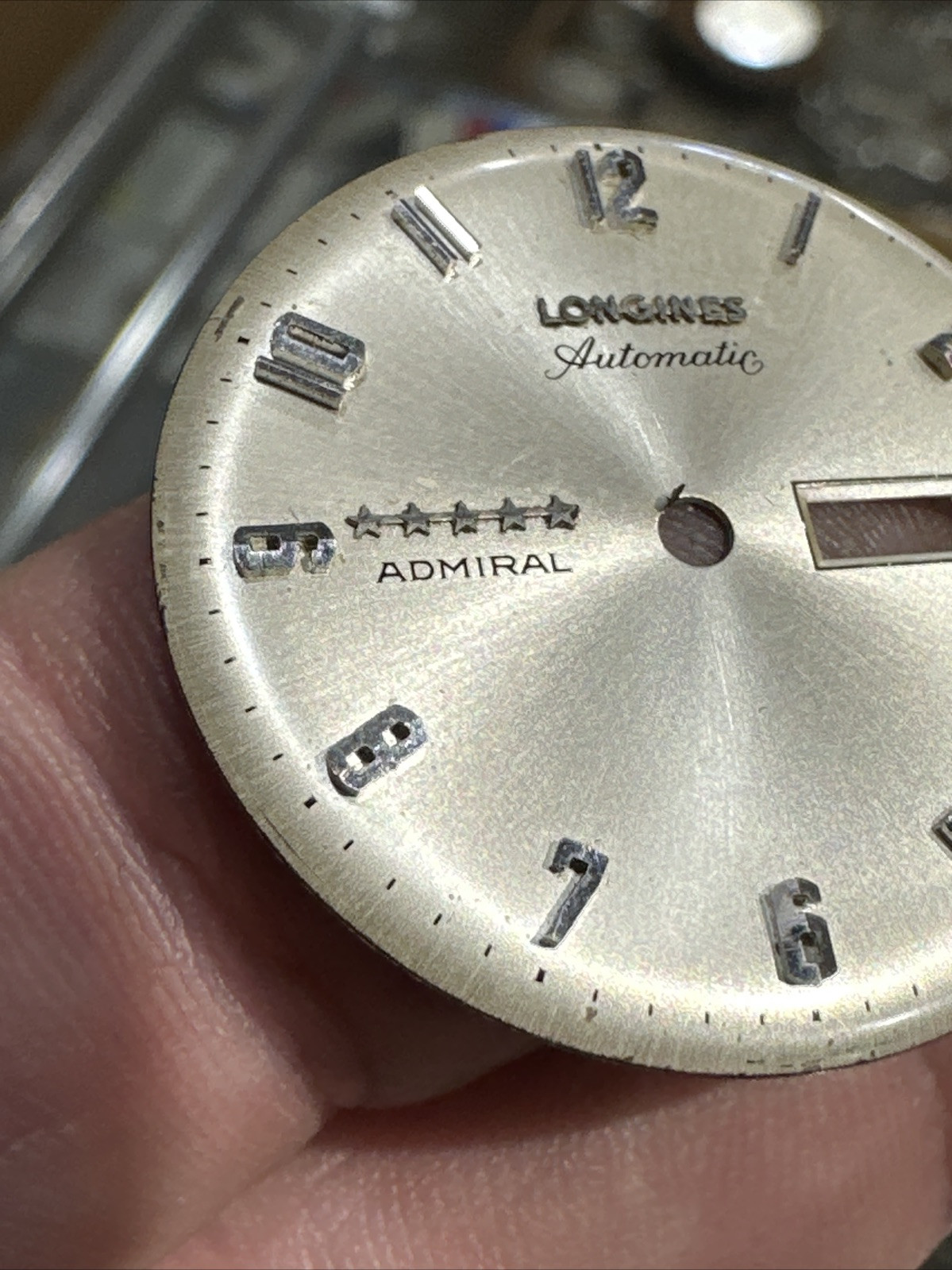 Longines Admiral Dial – Parts 5 star 9 o’clock mark