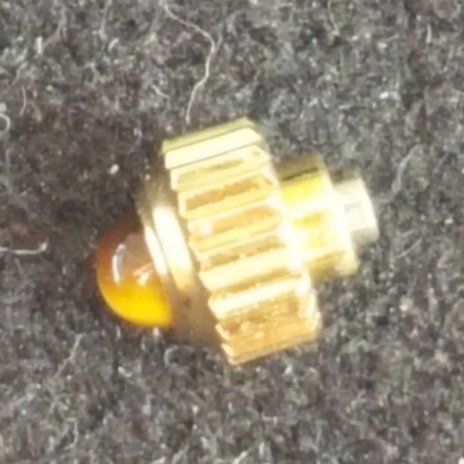 Omega Dustproof Crown With Tiger Eye Cabochon Stone Part Number 22063