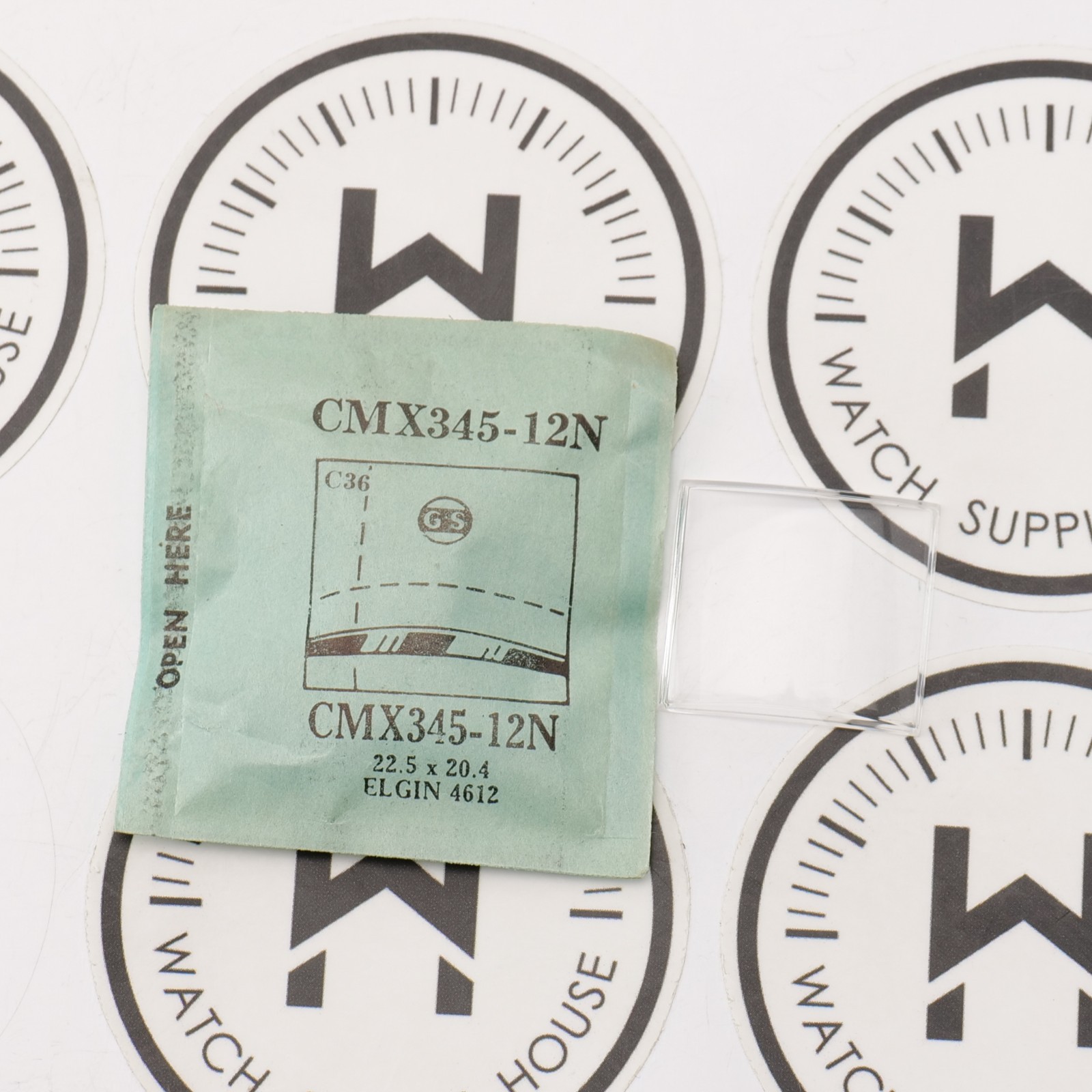 Vintage GS CMX345-12N Crystal Elgin 22.5 x 20.4 New Old Stock Part (MX)