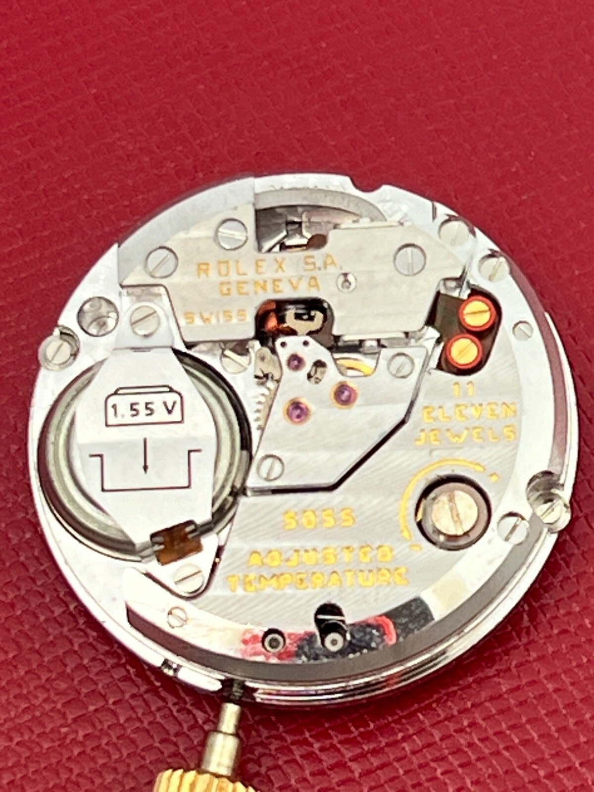 ROLEX QUARTZ DAY-DATE CALIBER 5055 MOVEMENT NEEDS SERVICE – NICE!