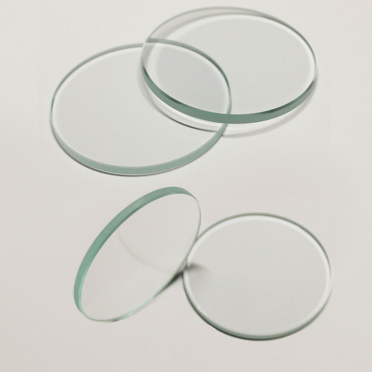 2Pcs 3.0mm Flat Round Watch Crystal Glass 25mm-40mm Replacement Lens Repair Tool