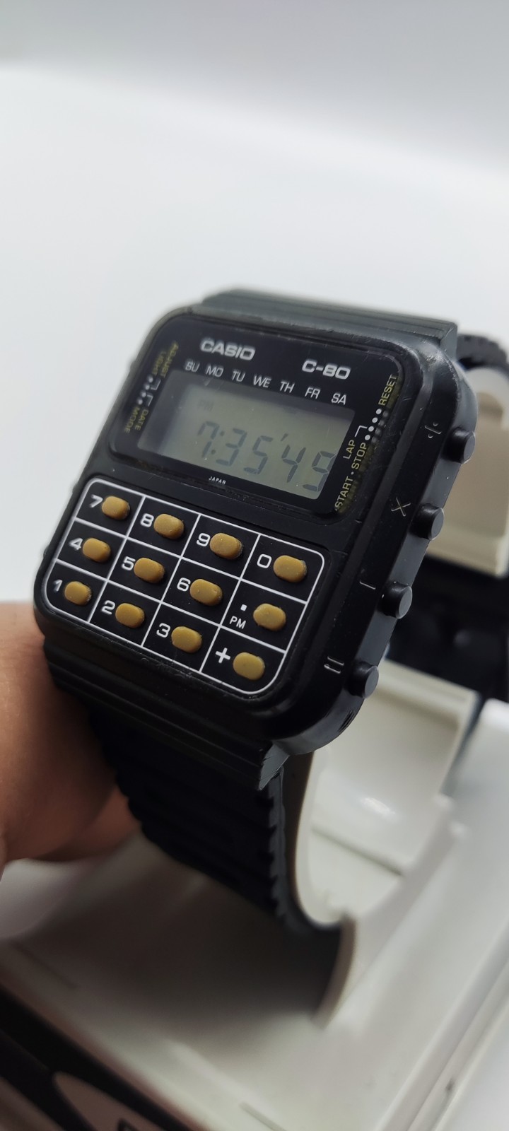 Casio C-80 Vintage Calculator Watch made in Japan – New Battery & Strap