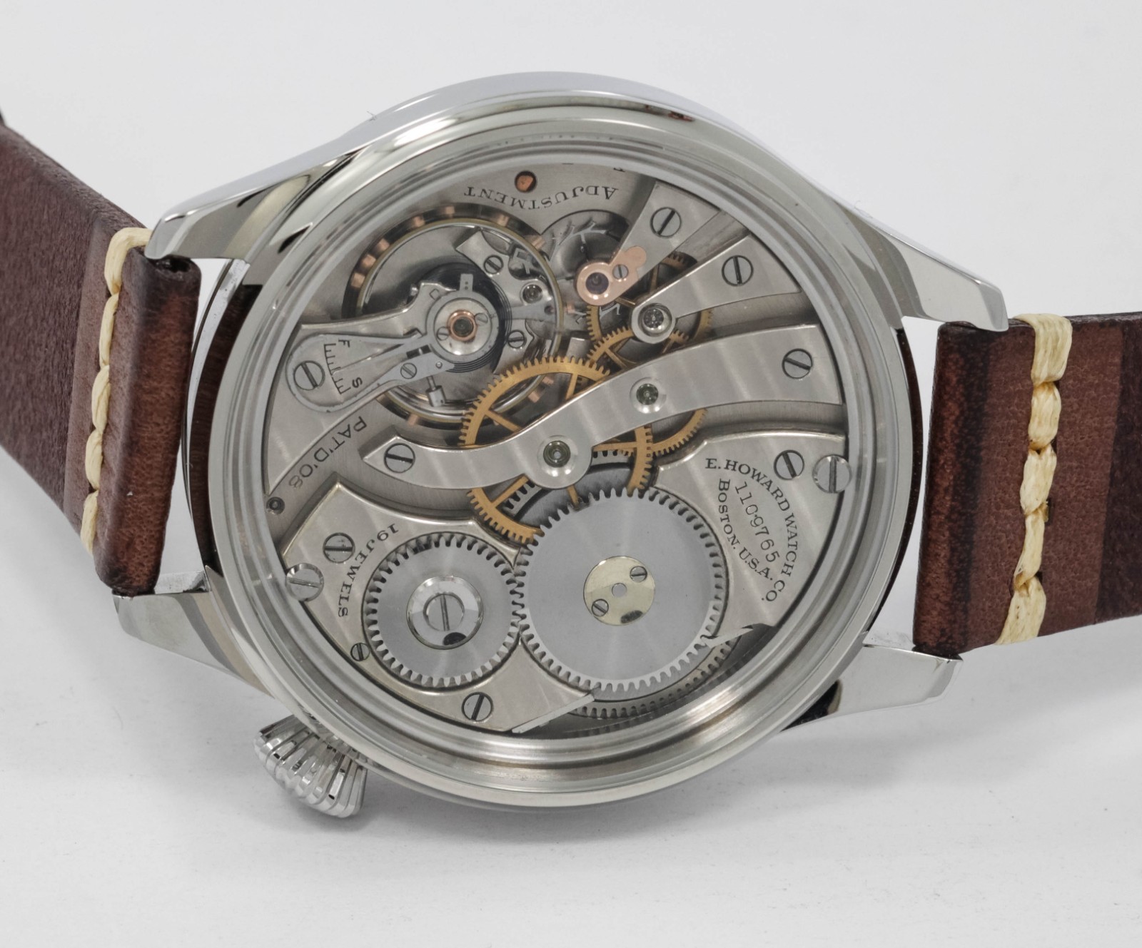Stainless steel case for marriage watch will fit Howard 12s movement