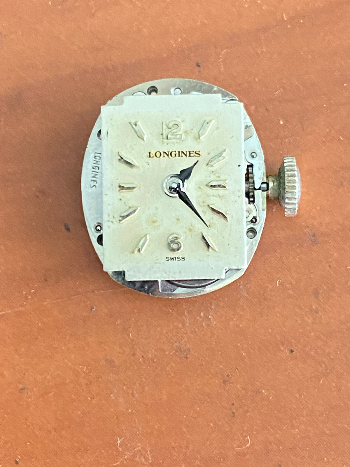 VINTAGE LADIES LONGINES WRIST WATCH MOVEMENT, CAL. 14.16, KEEPING TIME, 17 JEWEL