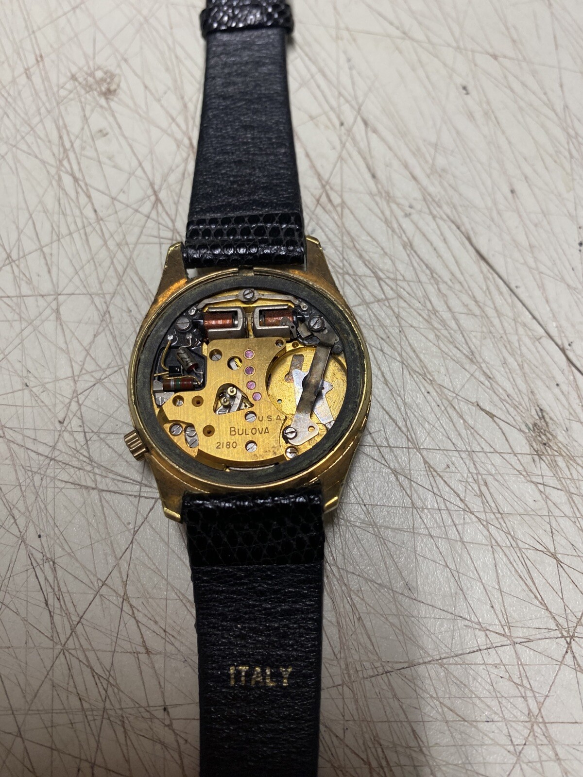 ACCUTRON 2180 DIAL AND HANDS FOR PARTS OR PROJECT