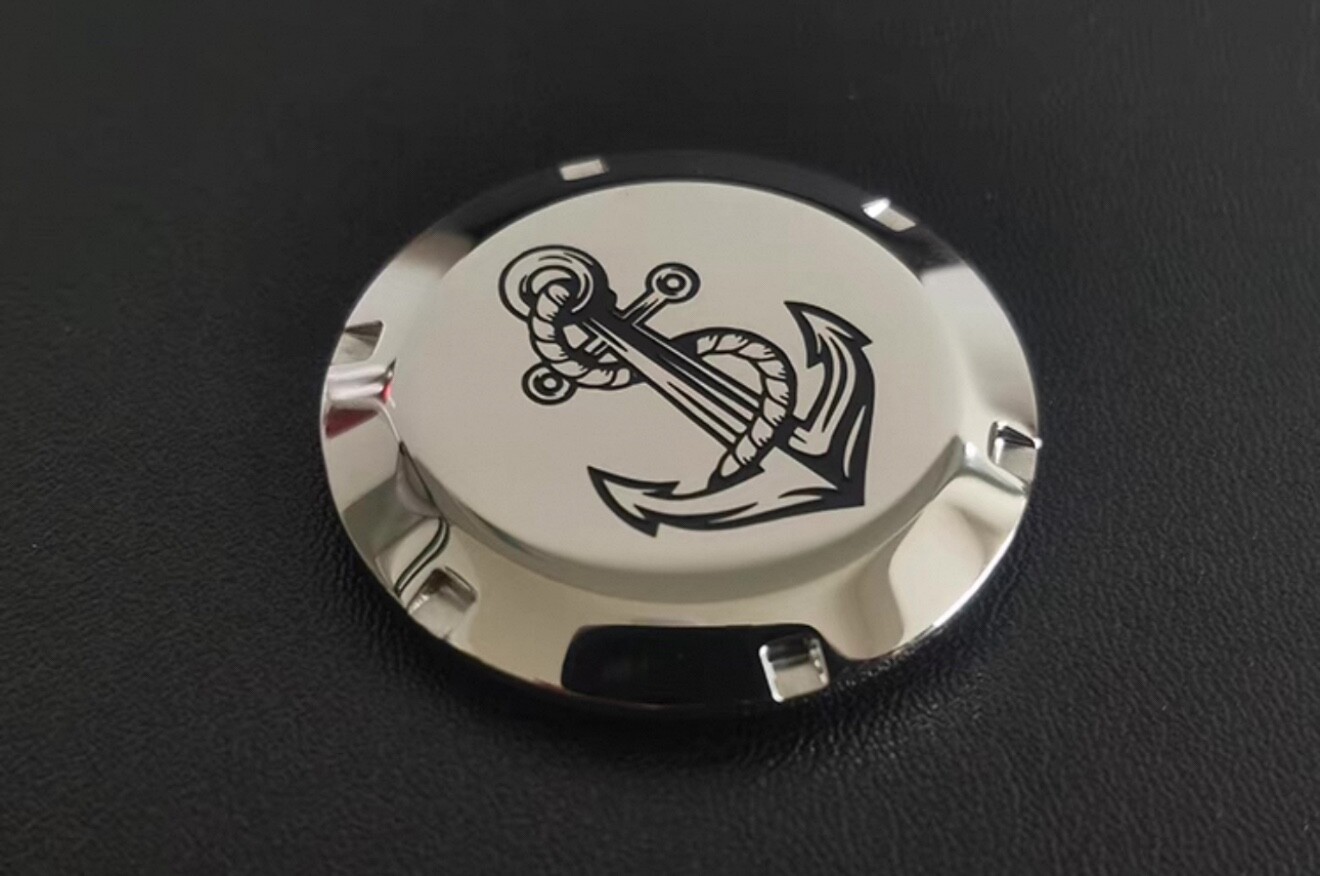 Solid Anchor Stainless Steel Watch Back Cover for Seiko SKX007/SNZF17/SNZF5Watch
