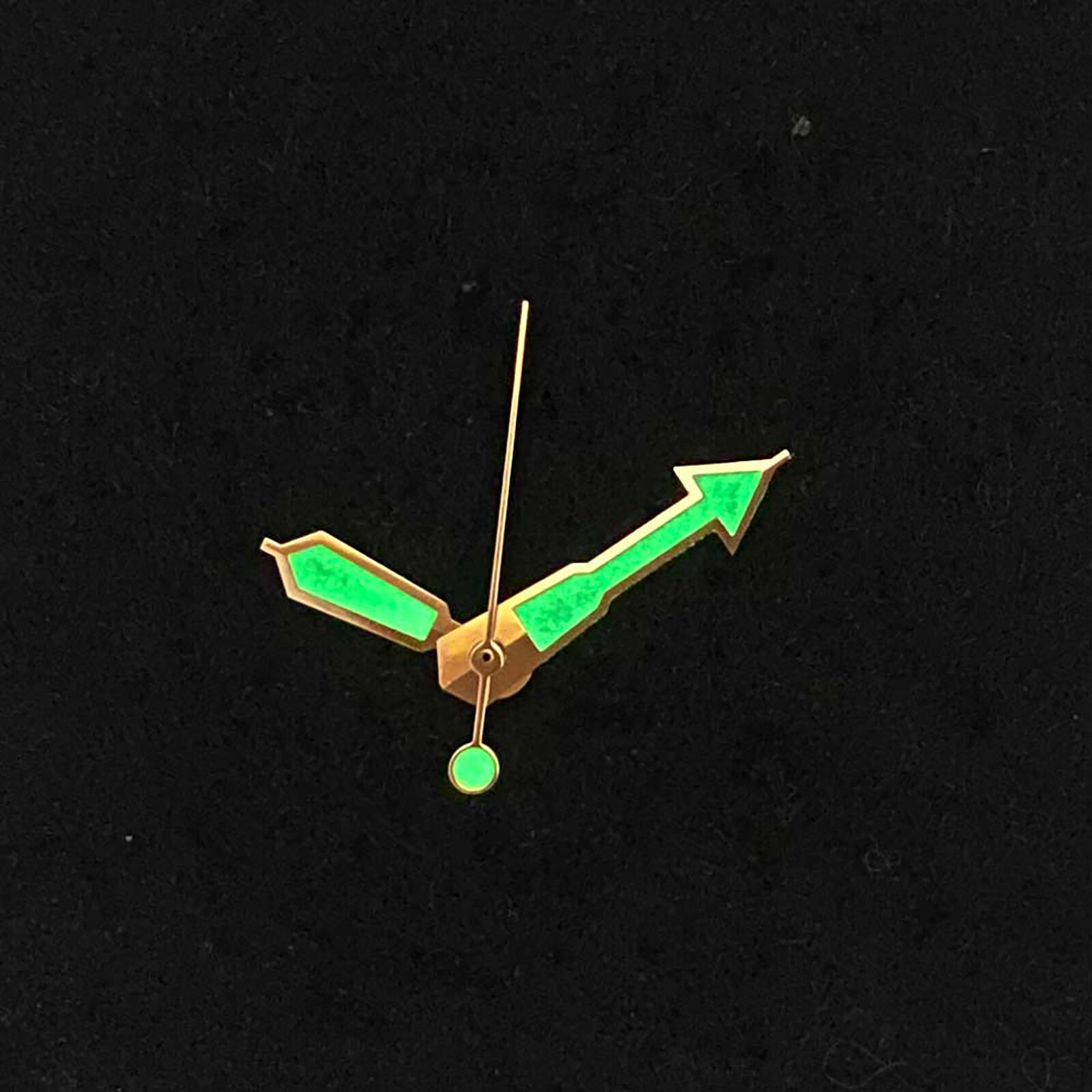 Watch Hands Green Luminous Rose Golden Watch Accessories for NH35/NH36 Movement