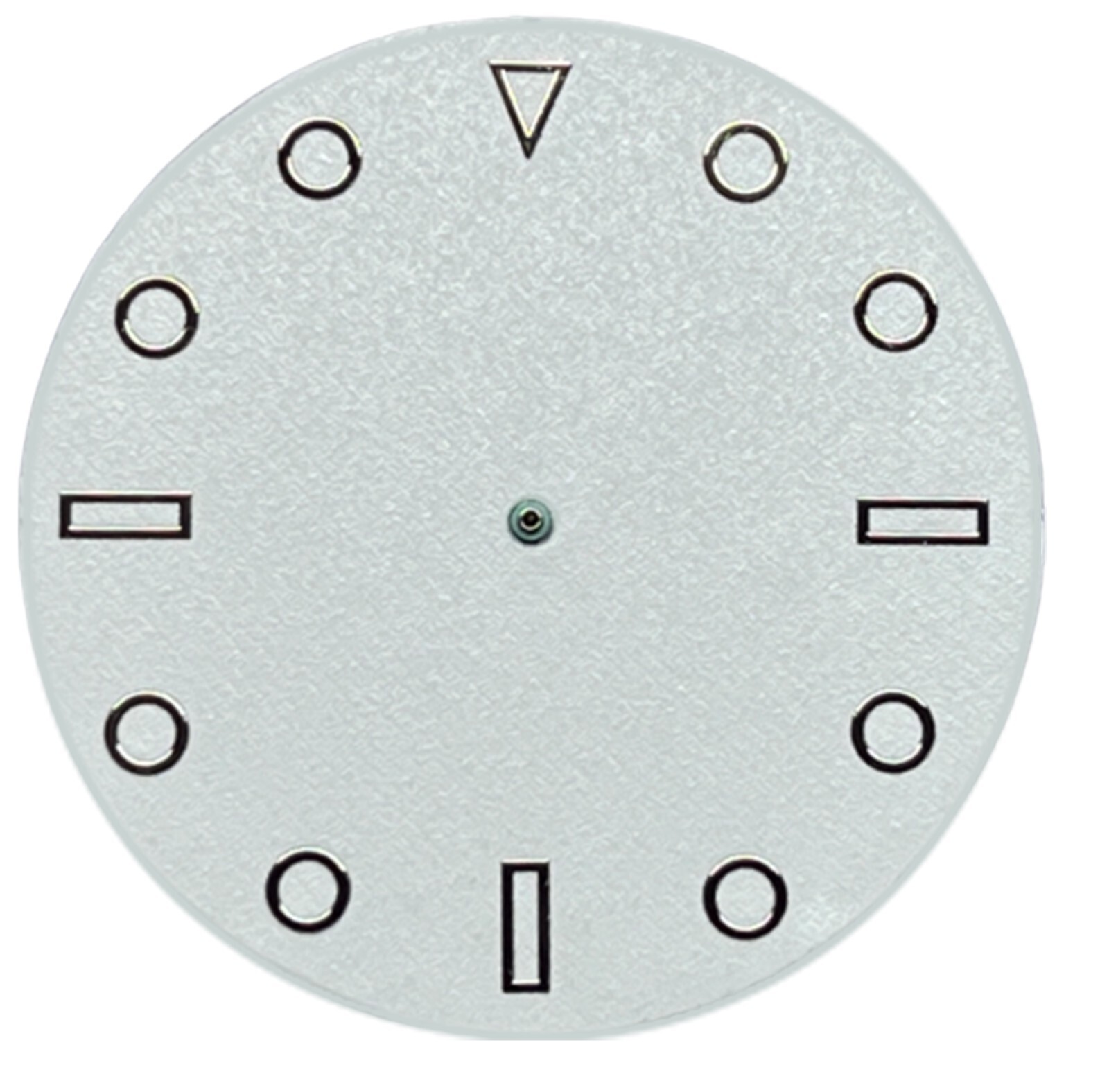 Watch Dial Hour Markers 12 pieces SILVER Numerals Triangles DOTS Rectangles