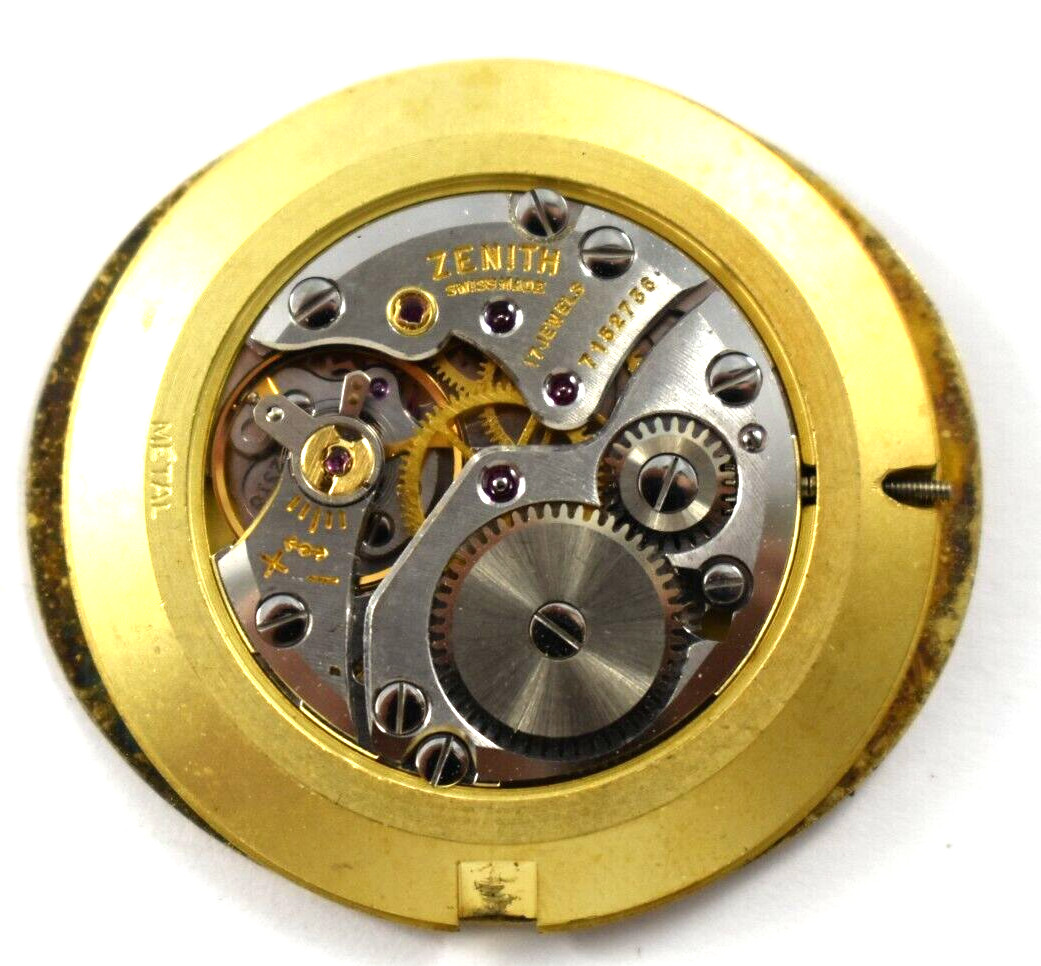 Vintage Zenith Oval Dial OF Pocket Watch Movement lot.wc