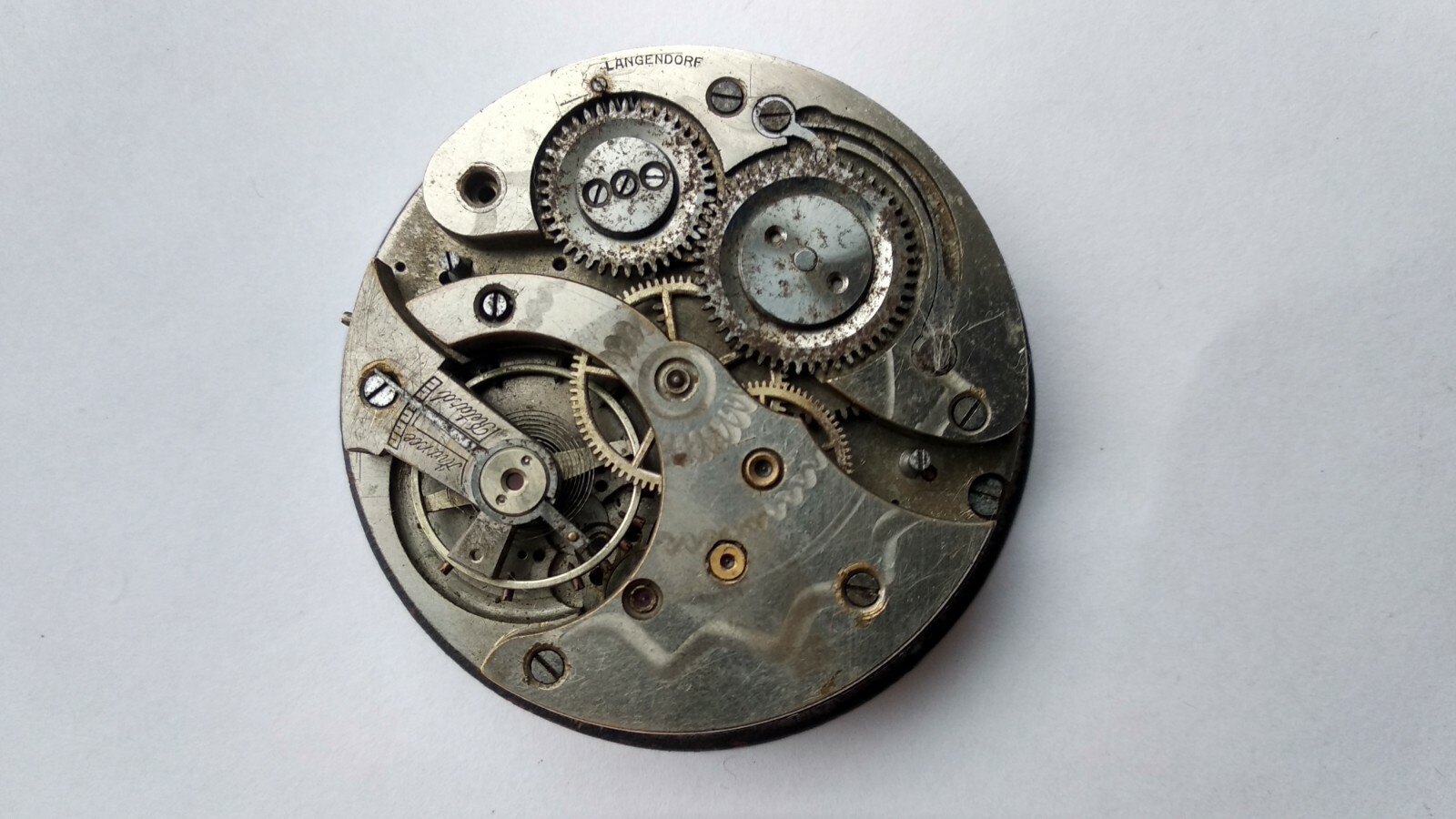 Antique watch LONVILLE Anti-Magnetic Railwayman Swiss Pocket Mechanism 1900’s