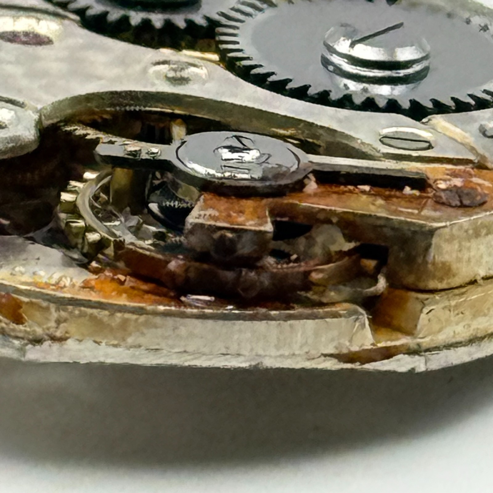 Buser Watch Movement B 15 Jewels Swiss 2 Adj Manual Wind Vintage Parts Repair