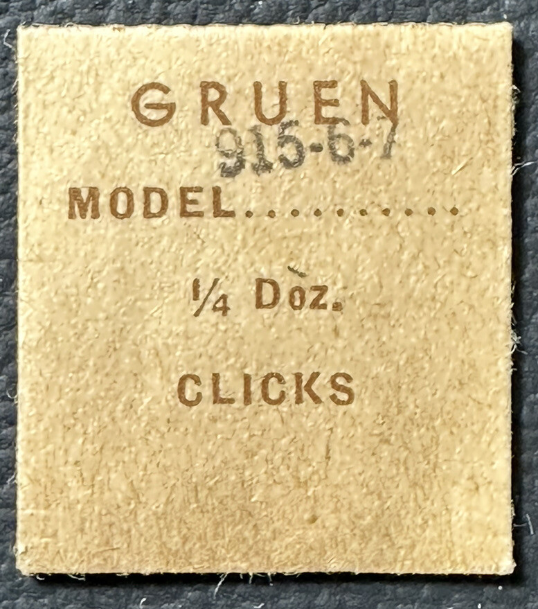 Gruen EB425 CAL915-6-7 1/4 DOZEN CLICKS GENUINE Watch Repair Part WP4