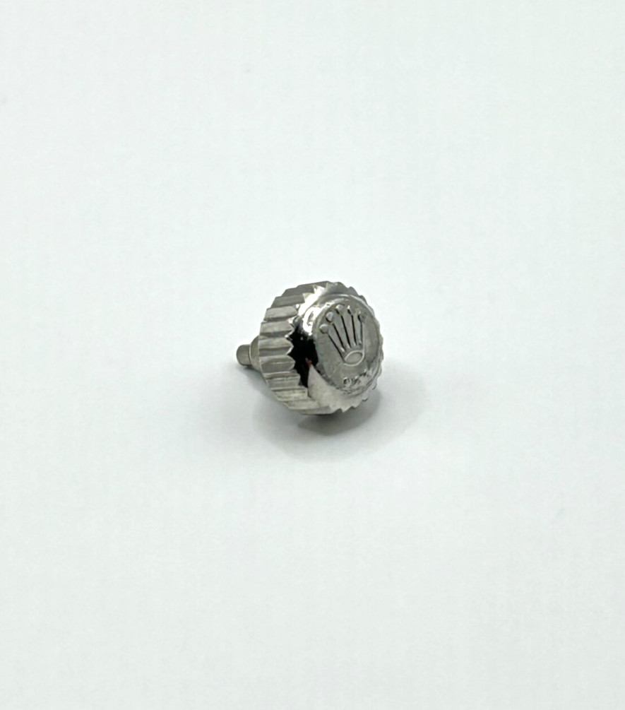 Genuine Rolex 7mm Stainless Crown 24-704-0. Fantastic Condition! #91252