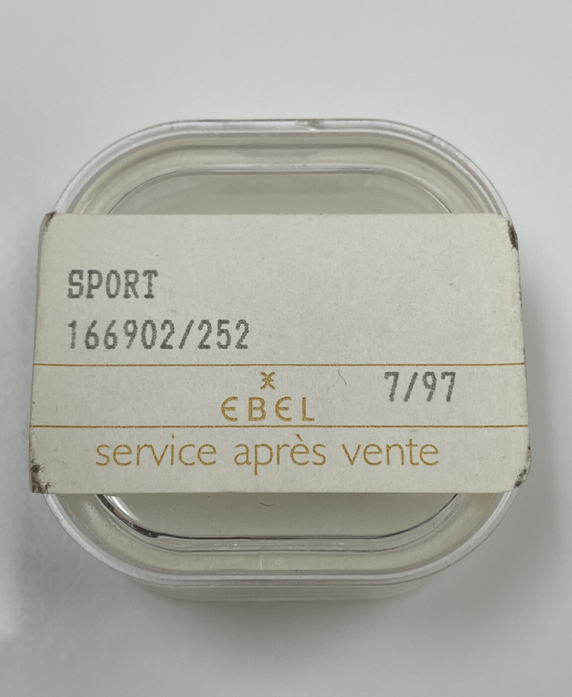 Original Ebel Lady Sportwave 166902 Black/Gold Roman Numeral Dial