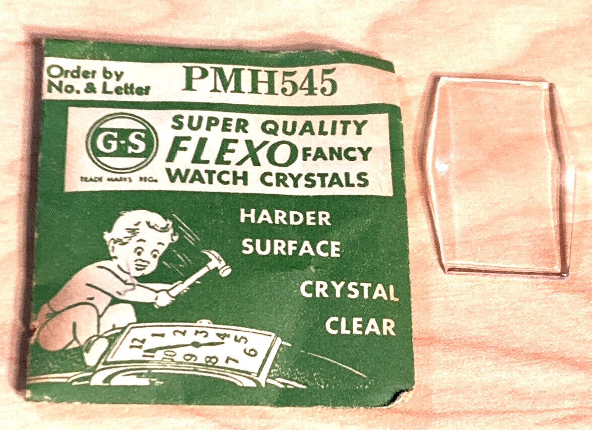 Vintage Flexo Watch Crystals PMH545 750 Germanow Simon Mach