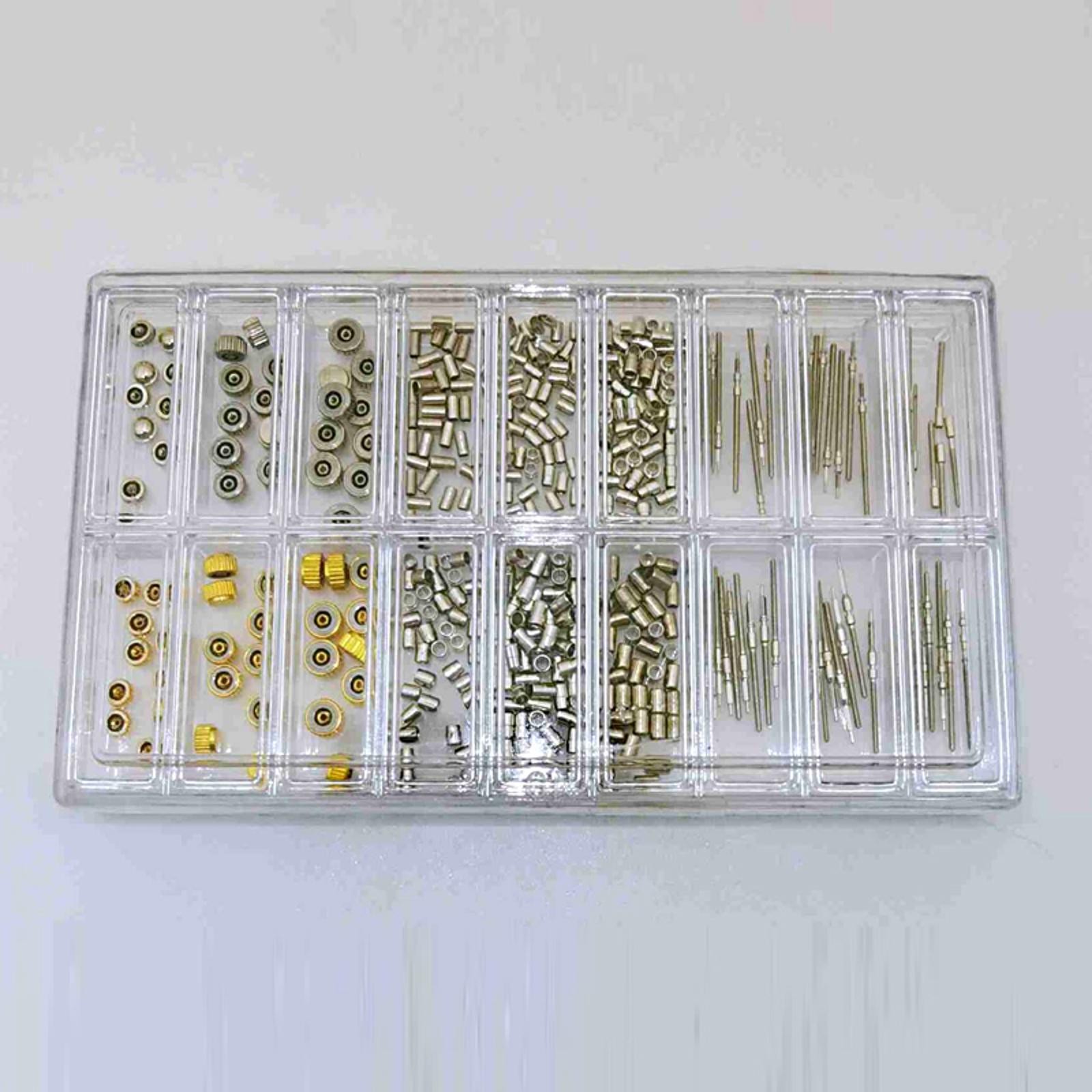 3-5mm Assorted Watch Crown Head + Winding Stem+Tube for 2035 2836 8200 7009 8205