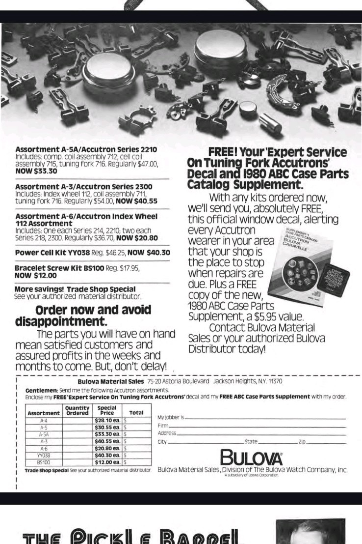 Vintage 1980s Bulova Master Assortment BS100 – Bracelet Screw Kit – Not Complete