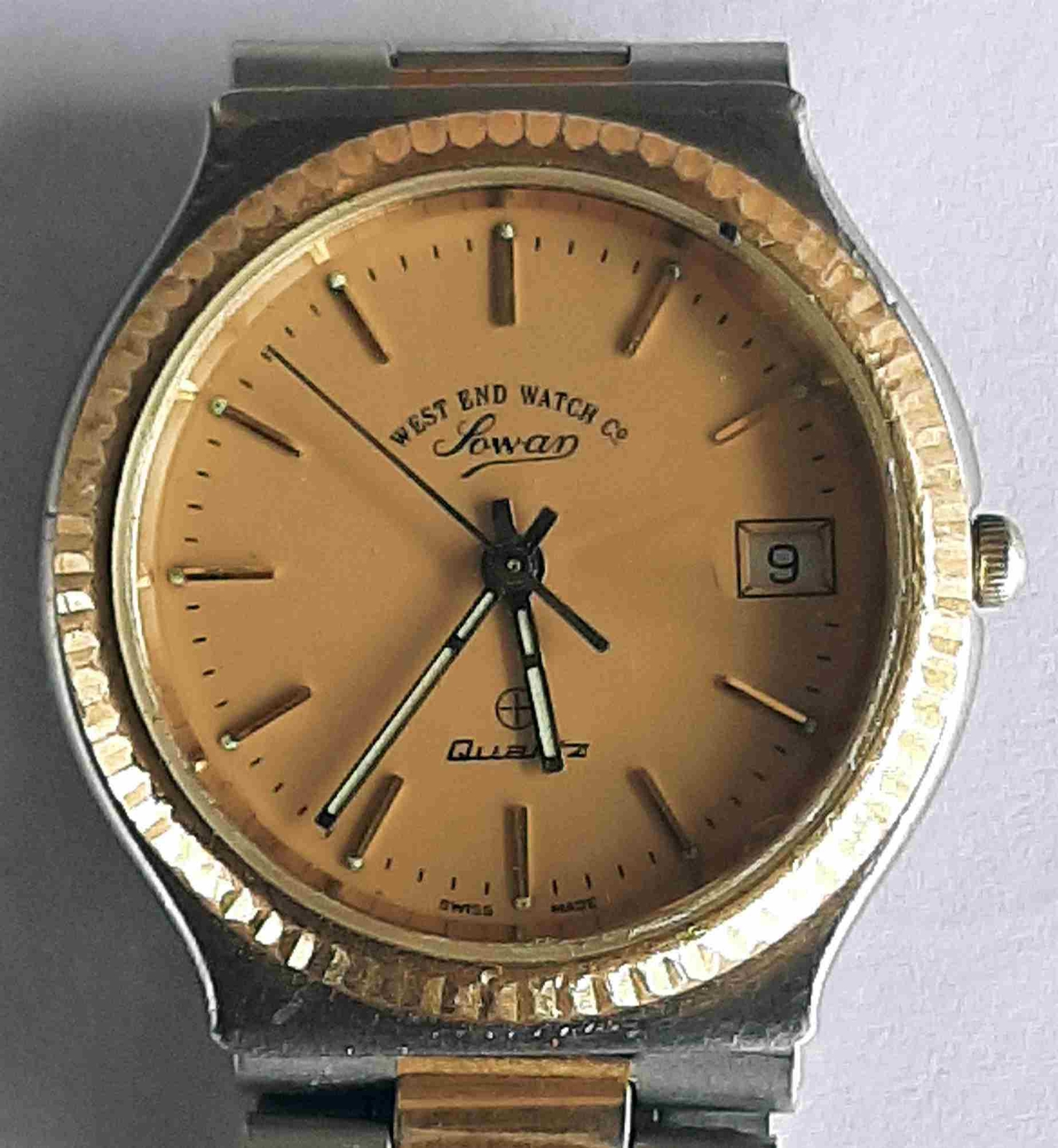 VTG WEST END Quartz Gold & Steel Wristwatch. Ref: 5552, Cal: 955 412