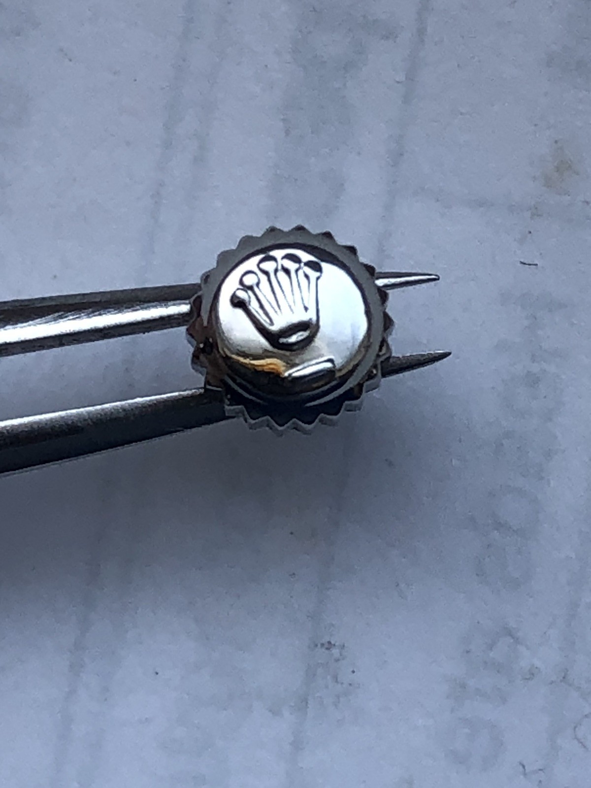 Genuine Rolex Datejust 2130 Steel Watch Crown.24-530-0 ref 67180,67194 Etc.