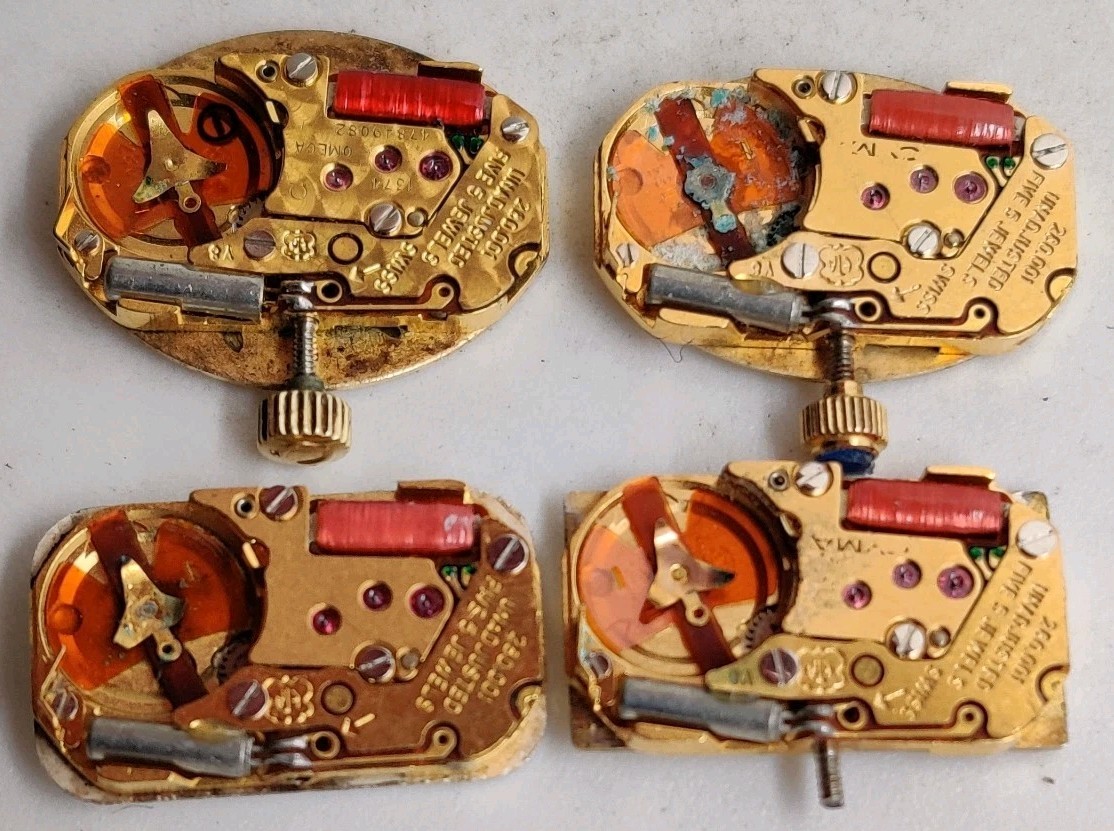 Vintage Omega 1374 Tiffany & Co. ETA 280.001 Swiss quartz movements For Repair