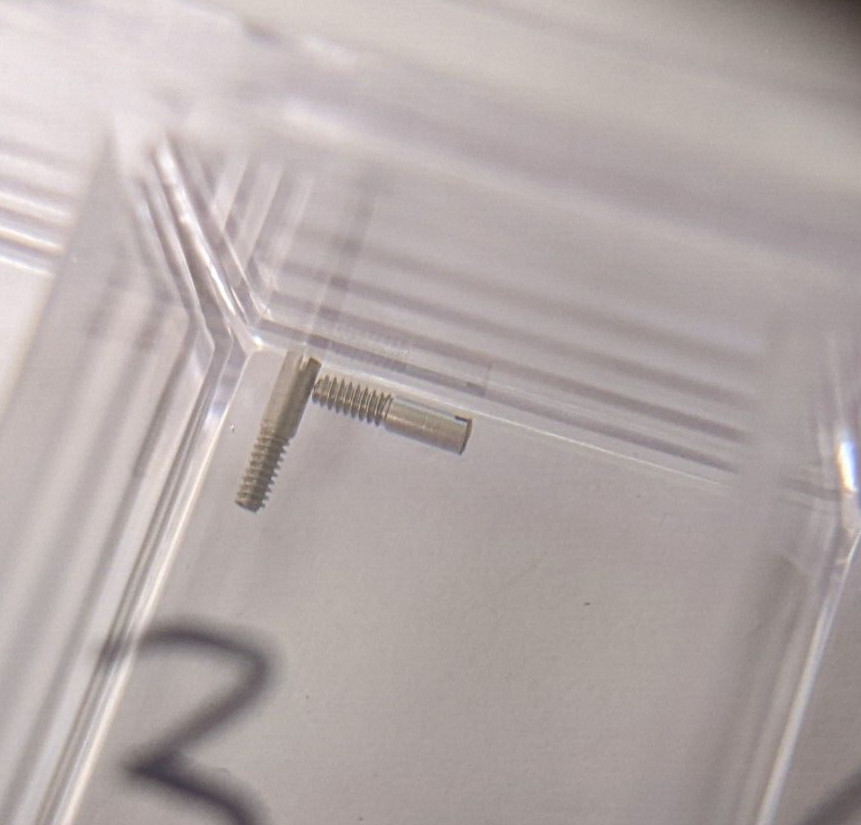 Vintage Longines 345 case screw (side) see photos. no returns for screws