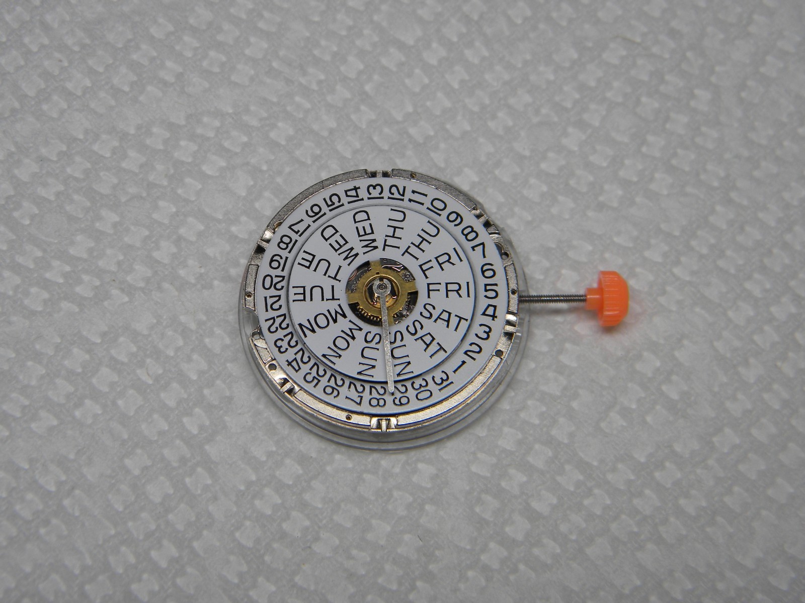 Harley Ronda 377 Quartz NOS Wrist Watch Movement with Day/Date Running for Parts