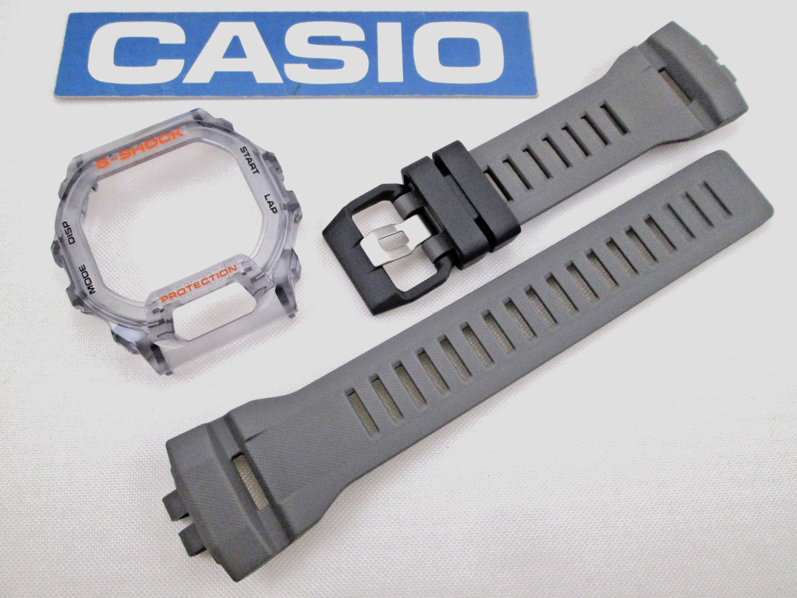 Casio G-Shock GBD-200SM-1A5 GBD200SM gray resin watch band and bezel set