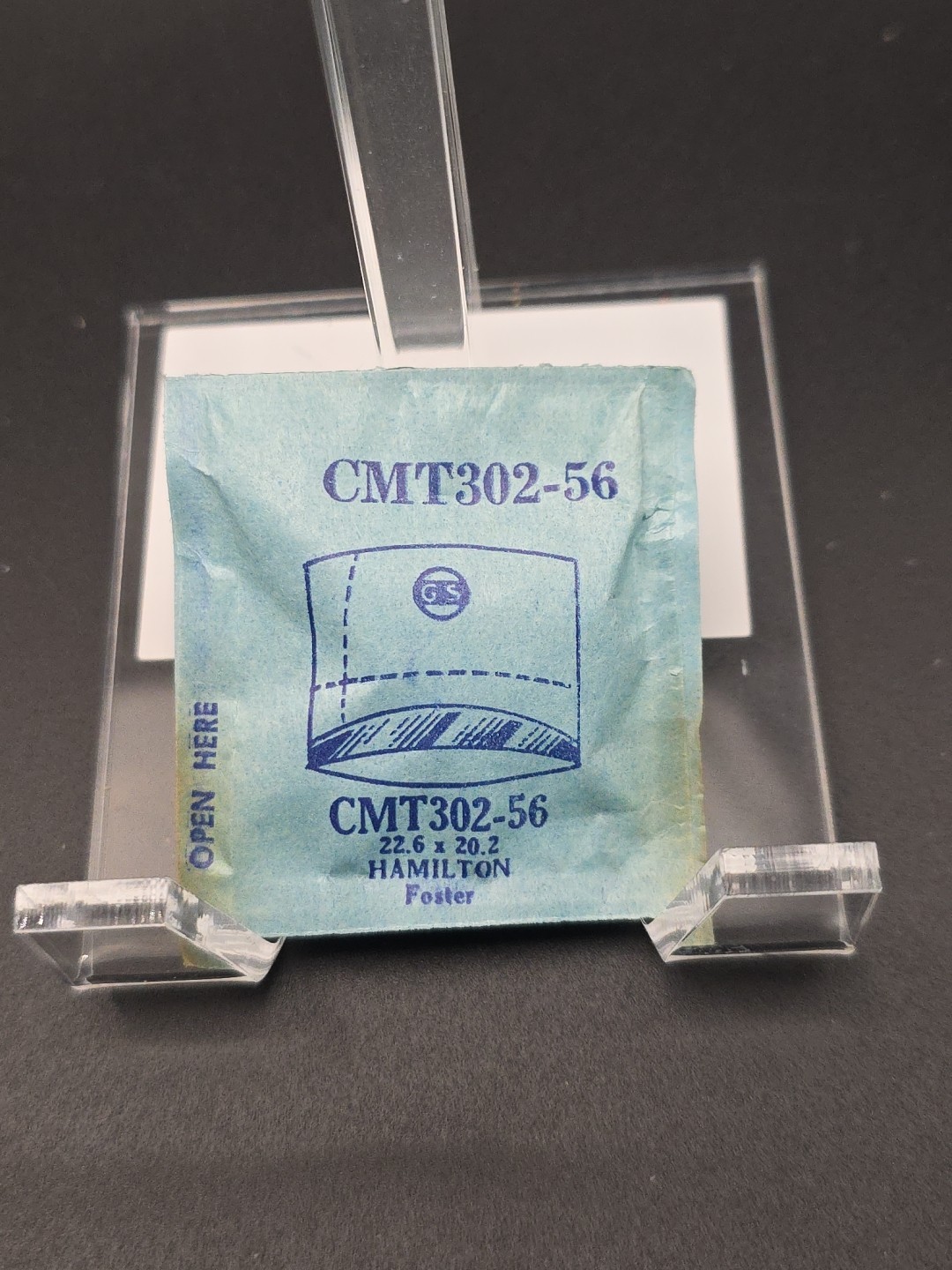 G-S Watch Crystal CMT302-56 Hamilton Foster 22.6X20.2