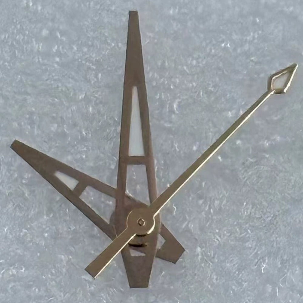 Rose Golden Green Lume Big Arrow Watch Hands for NH35/36 NH38 NH72 NH70