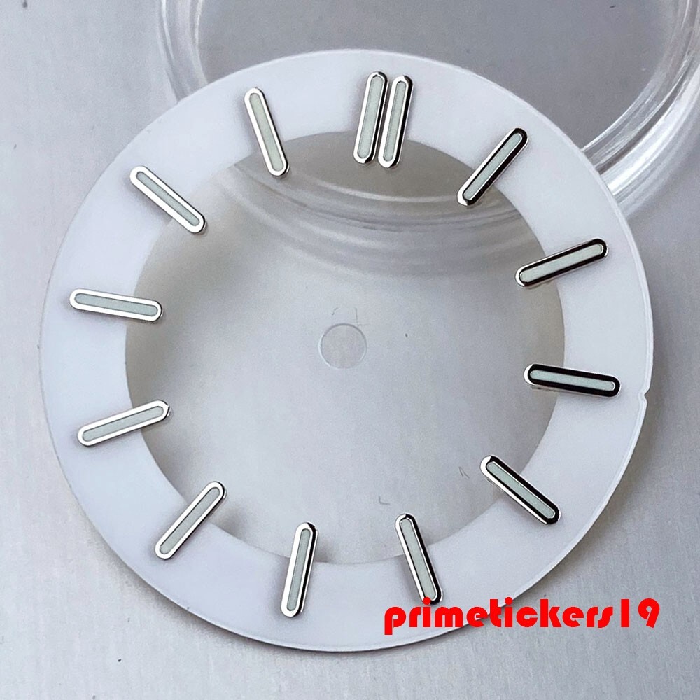 Fit NH70 NH72 NH35 Skeleton Hollow 29mm Watch Dial+Hands Black/White Face Parts