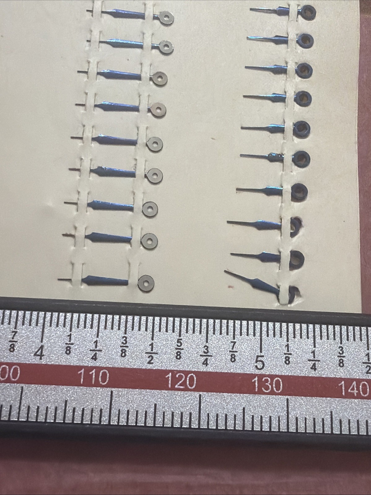 Quick Fit Blued Watch Hands – 1 Card with 12 pairs of hands – NOS