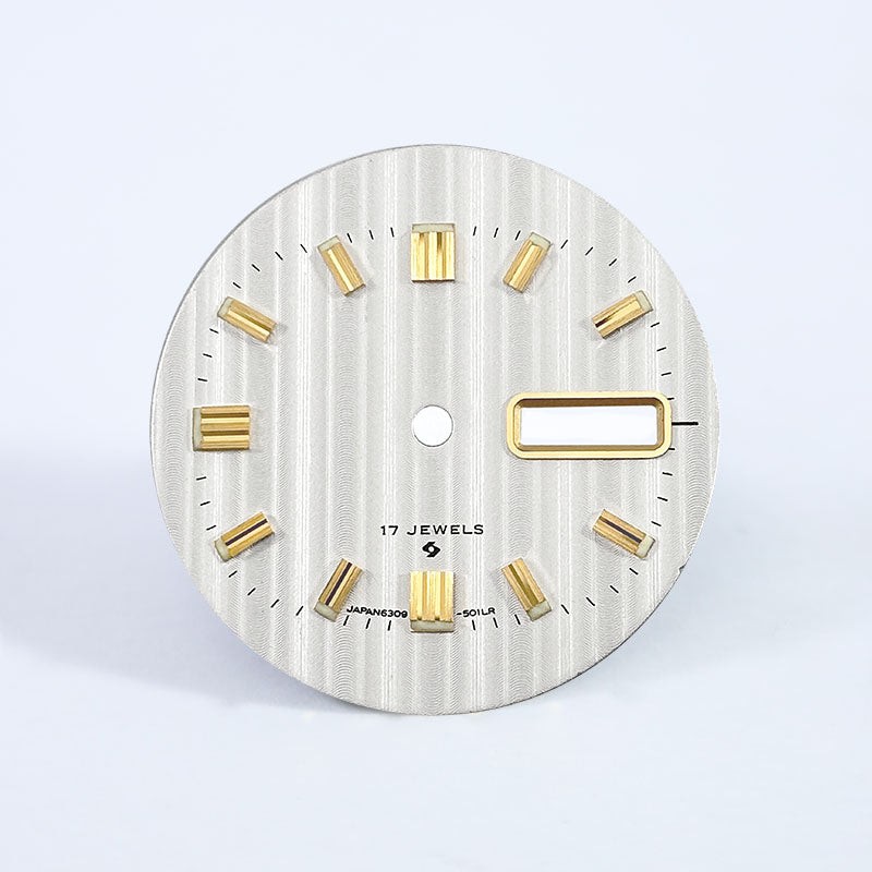 Sunburst Silver White S OEM No Luminous Dial NH36 28.5mm Metal S Logo DIal