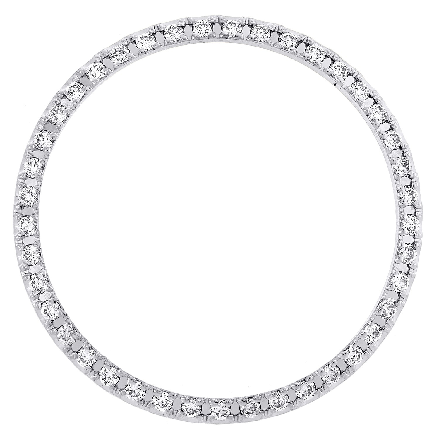 Custom U-Cut Bead Set Diamond Bezel For Rolex DateJust Midsize 31mm Watch 1/2 CT