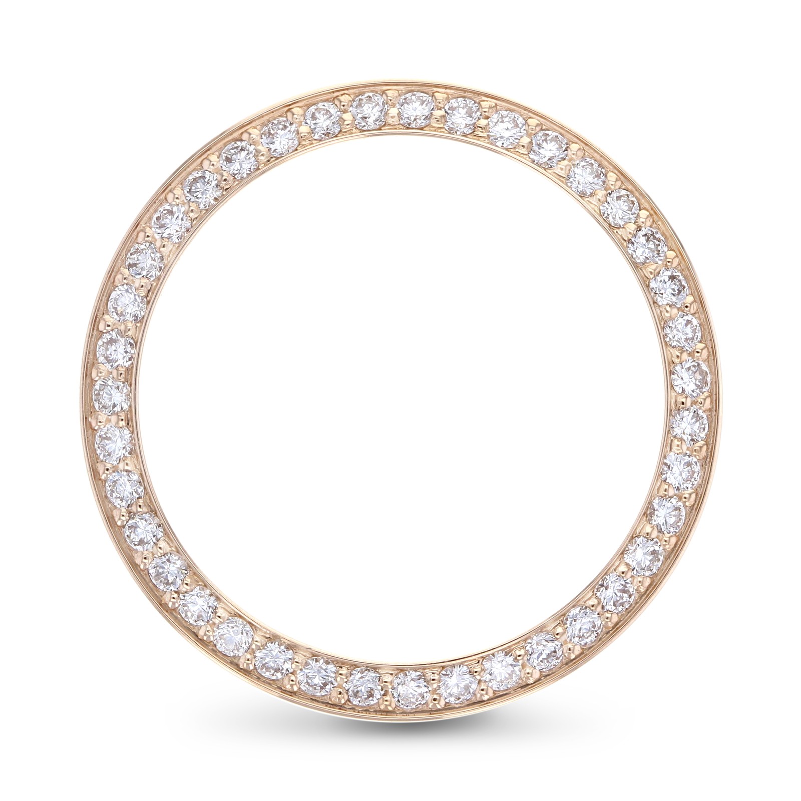 BEAD SET NATURAL DIAMOND BEZEL EVEROSE FOR ROLEX DATEJUST 26MM ROSE GOLD WATCH