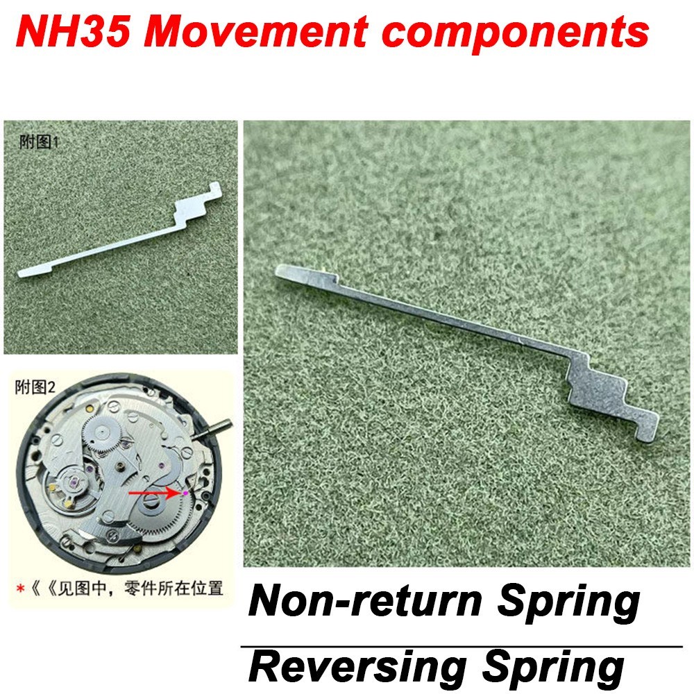 NH35/36 movement parts-Balance Cock-Center Wheel -Balance Wheel-Mainspring