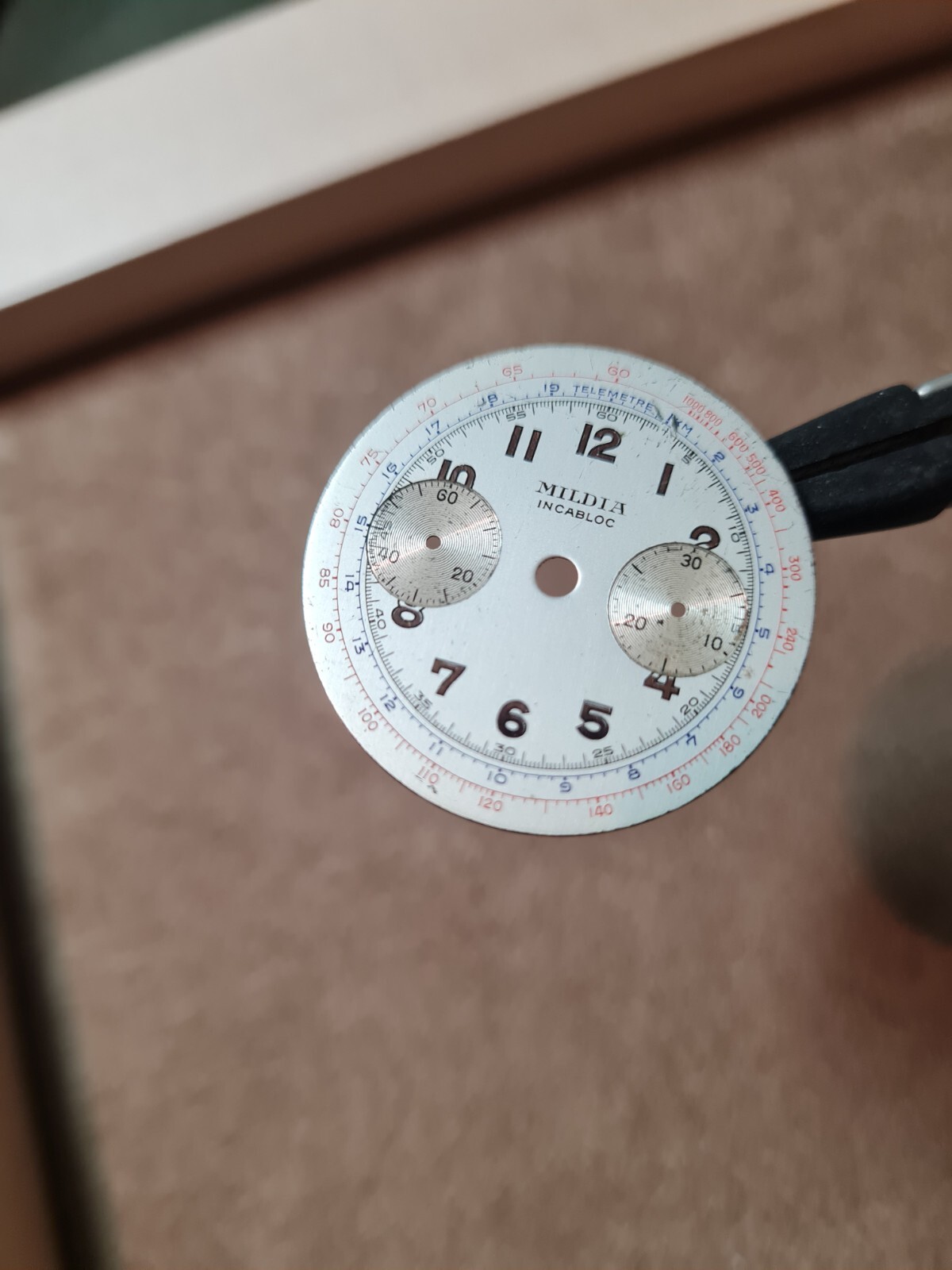 Mildia Incablock Vintage Chronograph Dial