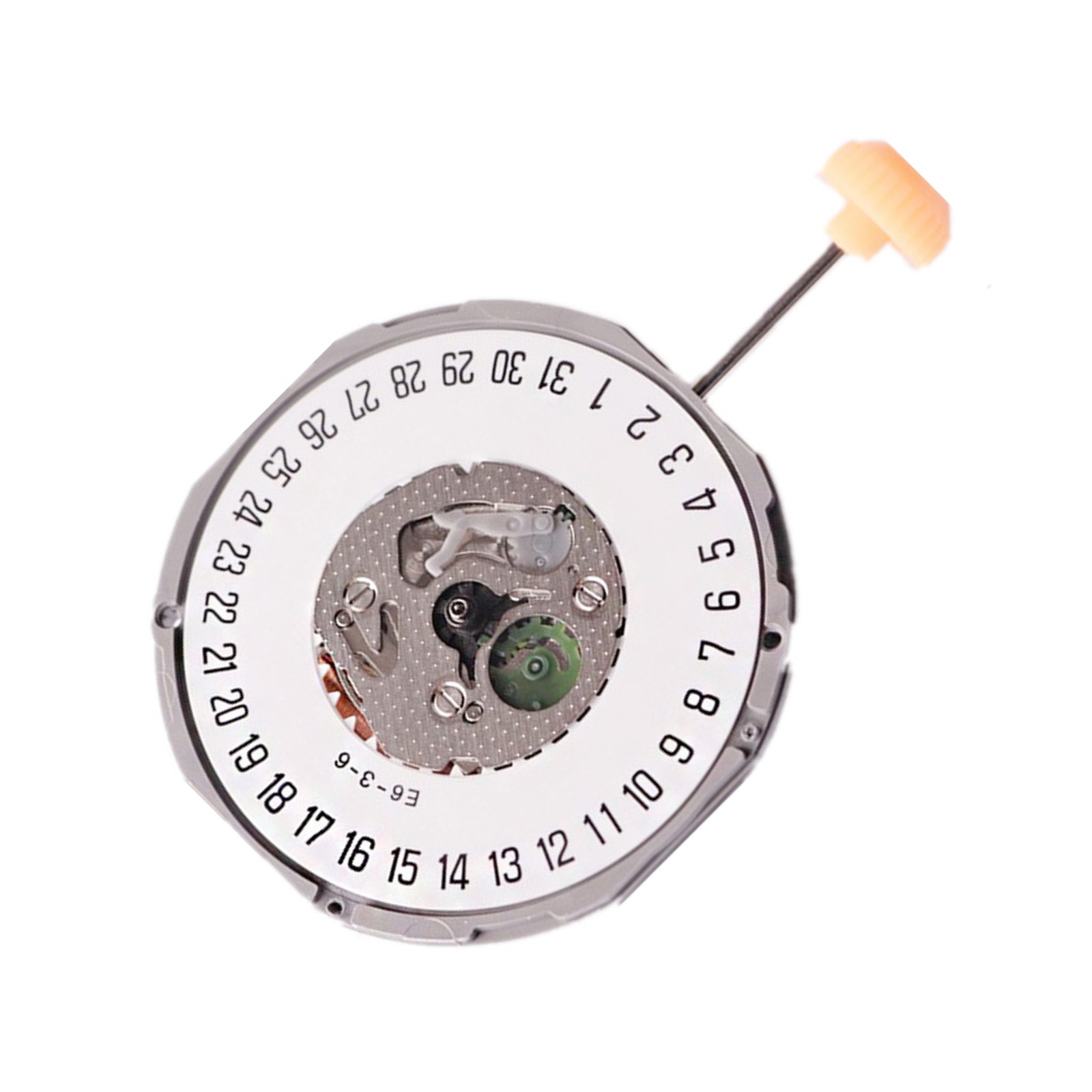 3-Hand Quartz Watch Movement Day At 3/6 White-Dial Replacement For Miyota 1M12 o