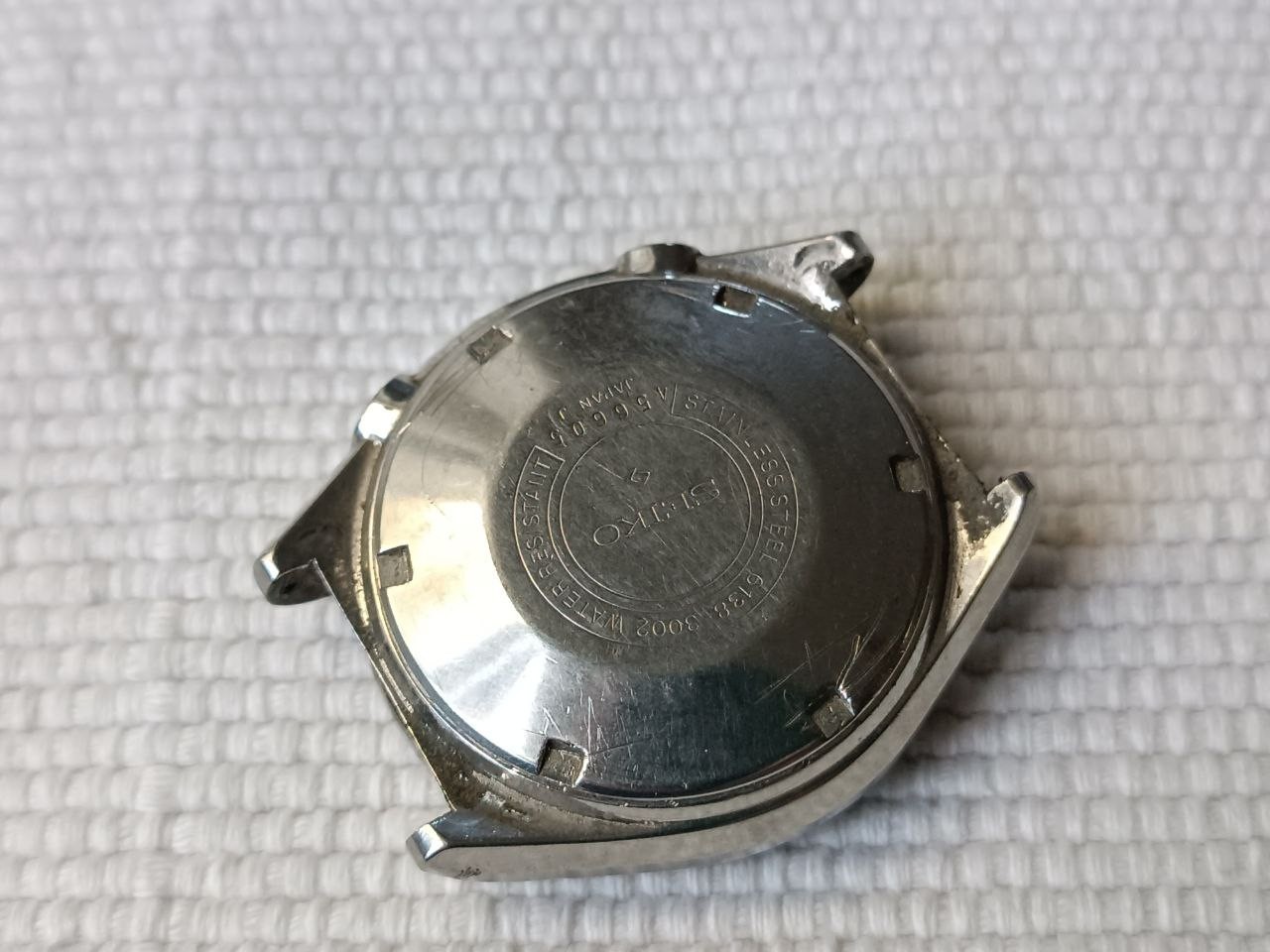 VINTAGE 42MM SEIKO JUMBO REF 6138-3002 ORIGINAL CASE AND INNER RING REPLACEMENT