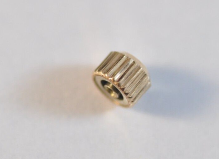 Omega Watch Crown Vintage 3.75mm fit stem 0.9mm tube 2mm GP New Old Stock